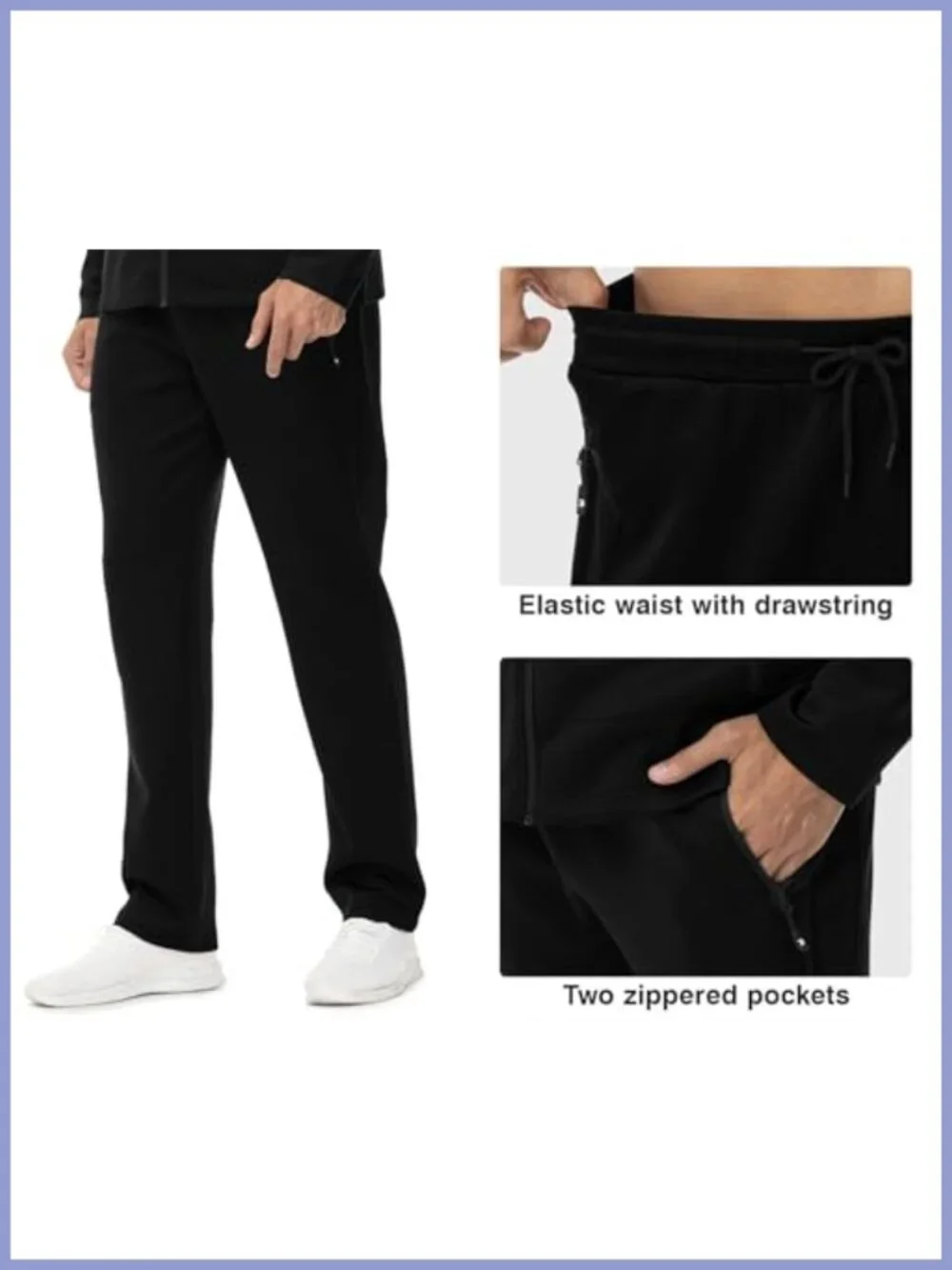 Men's 2 Piece Track Suit Set Hooded Zip Sweatsuit Athletic Fit